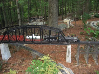The bridges are impressive! Here our train crosses the bridge near Sandbox Junction. 