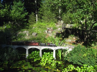 September 18.  My train crossing Lake Sarah Jane. 
