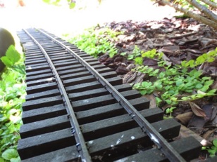 April 27.  A lot of the spikes have popped up, so I spend time respiking all of my handlaid track. 