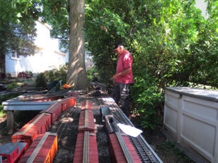 June 26.  Ken comes down from Pennsylvania to run.   He's in Green Springs Yard, ready to make up Train #1.