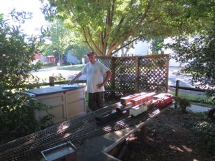 September 4.  Ken checks out Green Springs Yard.