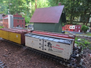 August 5.  The other side of Salmons Produce, showing the cars at the spur.