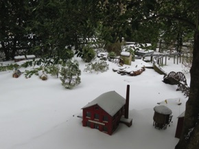 March 14.  A view towards Green Springs Yard.  No green this time of year!