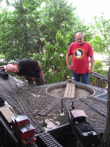 Doug and Gaetan checking out Green Springs Yard.