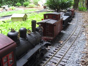 On the passing siding next to the house.   The spur you see in the background is the future home of Salmons Produce.