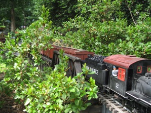 Crossing the long trestle that leads to Lexington - my staging area and the end for Train #1.