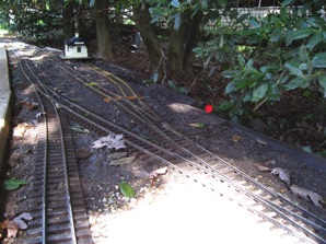 October 10, I put in a new siding. Occoquan has 3 sidings, but they all face in the same direction. So, this one faces the opposite direction. This will allow me to make switching a little more challenging if I so desire. 