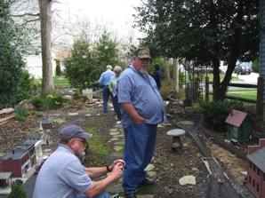 March 29.   Ric Golding and Andy Clarke (as well as some others) visit my layout after the ECLSTS.