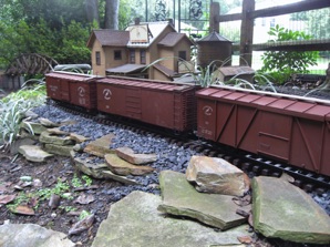 August 14.   The boxcars are lined up at Miracle Chair.