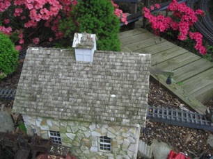 April 27.  Looks like it's time for a new roof on Smith Pond Mill.