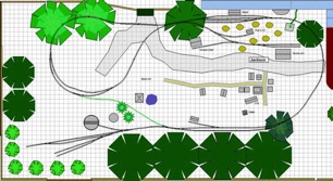 A possible solution. I've added a connection to allow for continuous running, but that would not be used during an operating session. Of course this would require making a turntable, but that could be a fun project. 