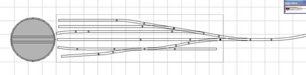 I will build a platform of treated 2x8. The platform will be 12 feet long and is indicated by the brown rectangle. A turntable will be built and attached to one end. I'm limiting the size to allow for walking around the peninsula to get to the plants. This is a closeup of the yard. 