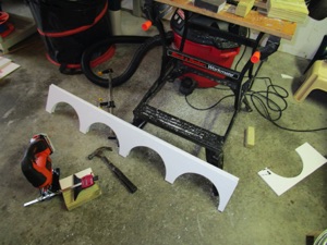 Pretty soon I've cut two sides.
