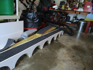 I still plan to put some PVC "feet" under each base, but I wonder if it's really necessary, or even noticeable, to "line" the arches????